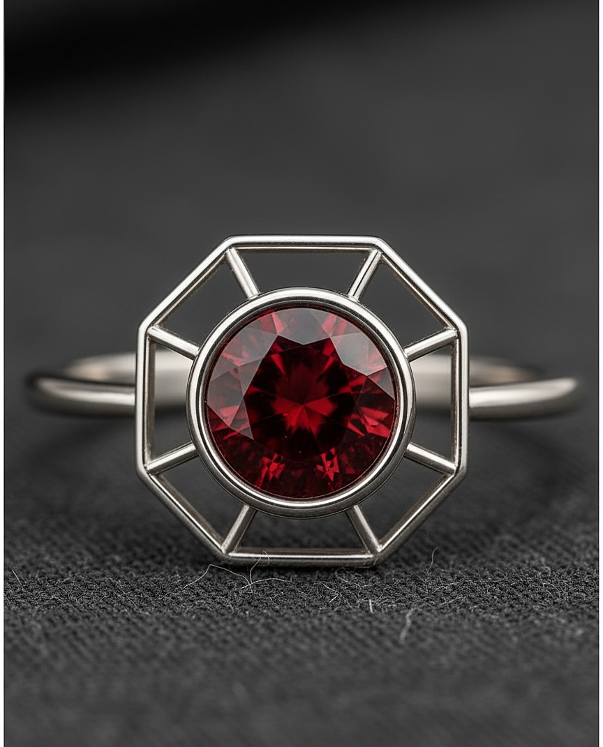 Scarlet Captive – Desire Locked in Silver