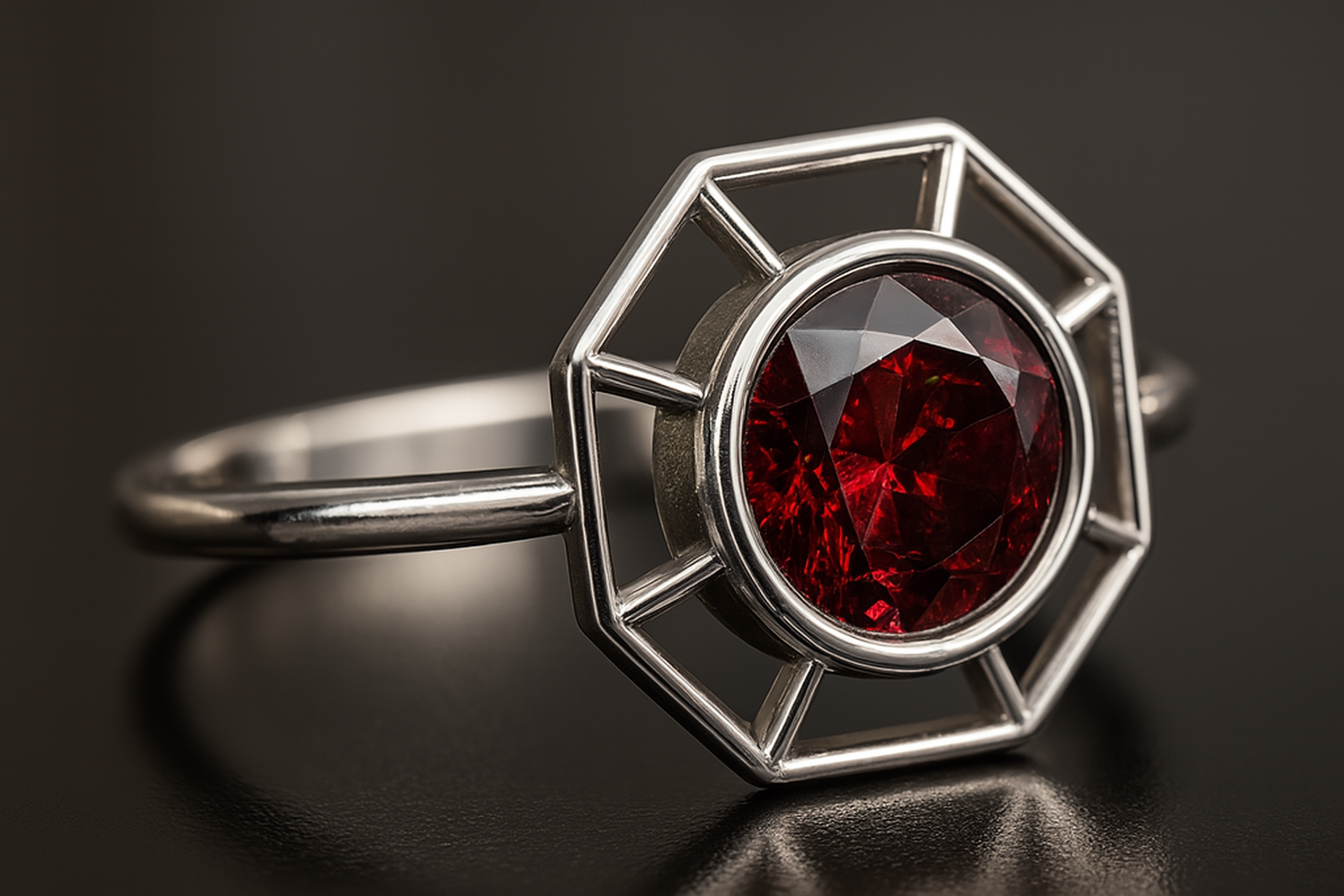 Scarlet Captive – Desire Locked in Silver