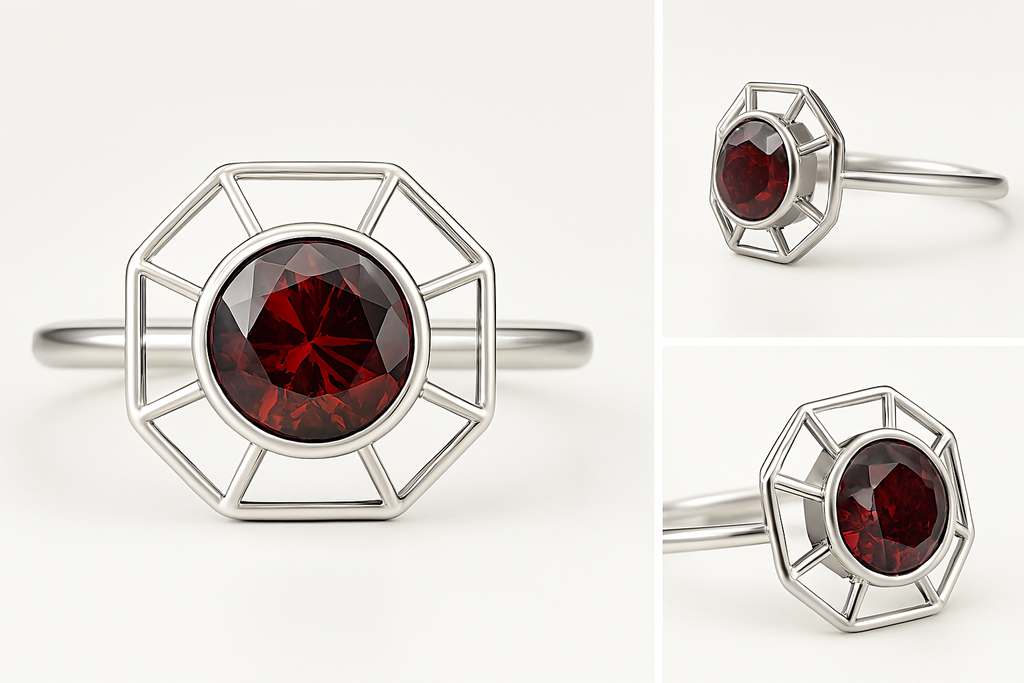 Scarlet Captive – Desire Locked in Silver